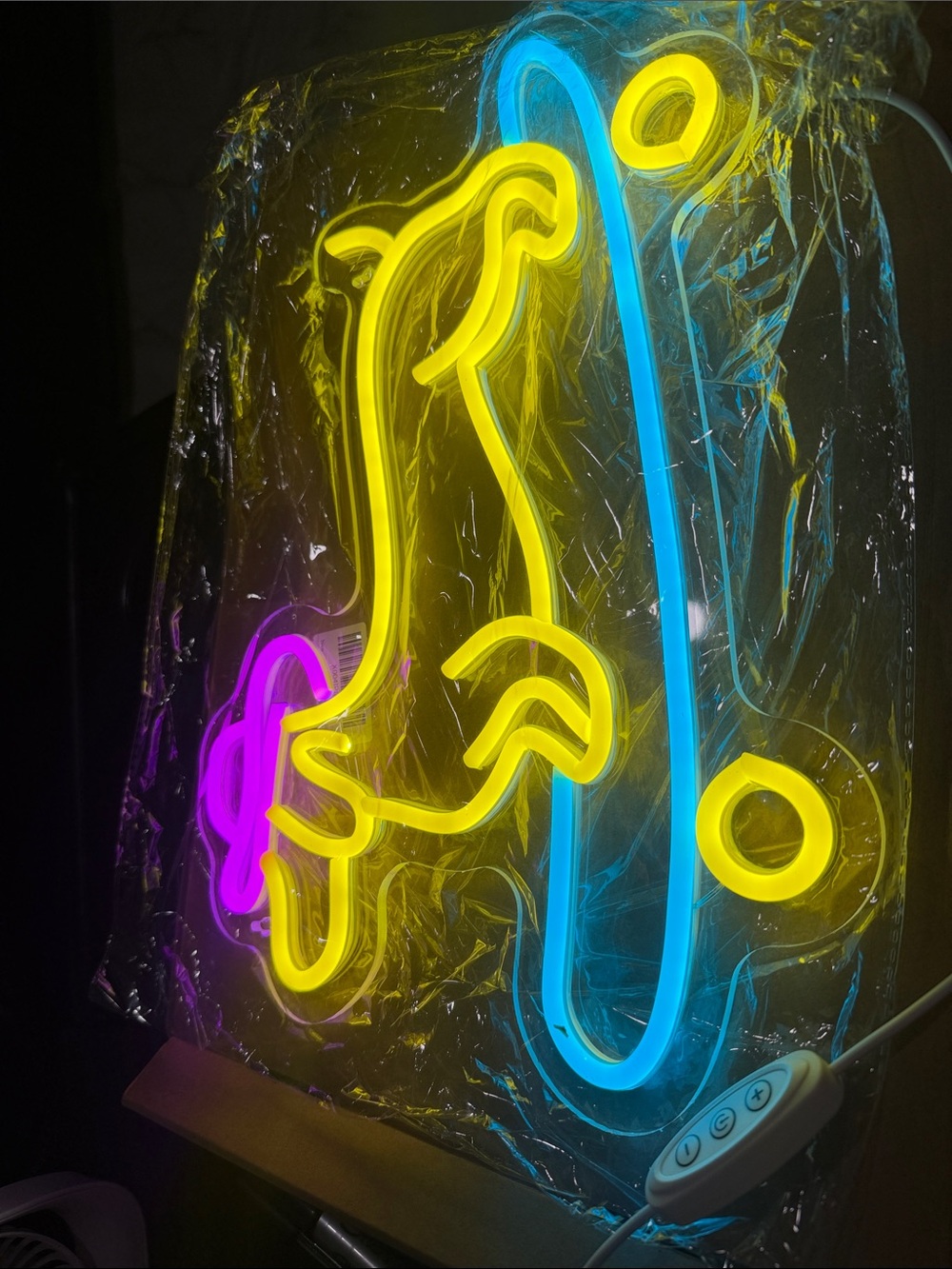 Neon Sign Skateboard Dog for Wall Decor Coll LED wall art decor, brand new